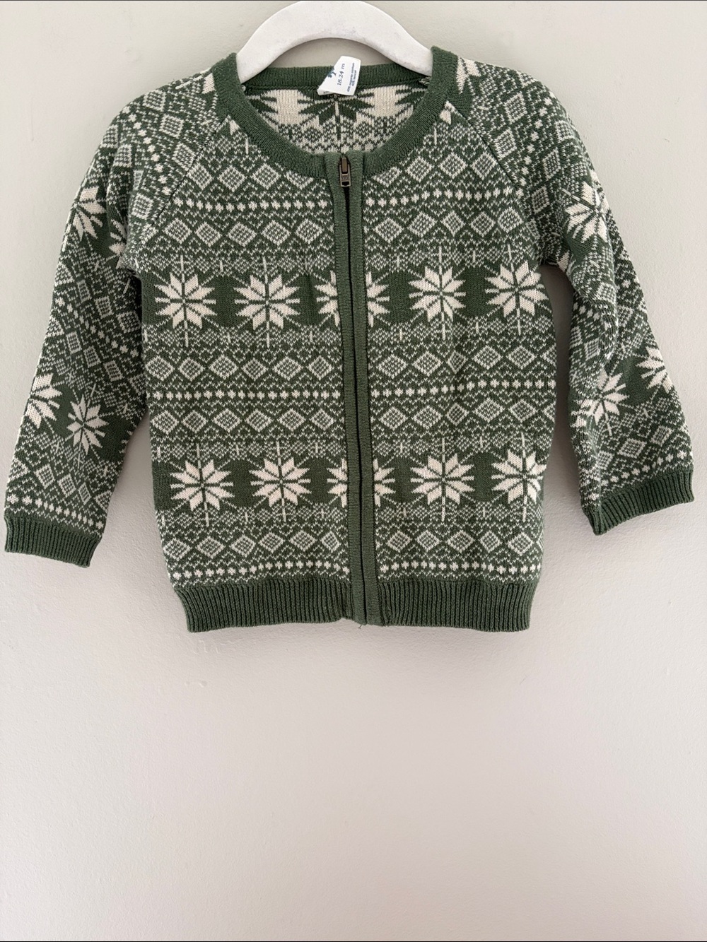 Kate Quinn Nordic Green Sweater 18-24m